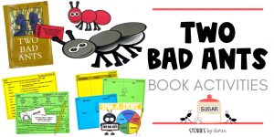 Two Bad Ants is an entertaining story that has been around for years. It combines adventure and suspense while viewing the world through an ant's point of view. Within its pages you will find pen and ink drawings that help the reader infer what dangers the ants face on their journey to find more crystals. Here are some printable and digital Two Bad Ants activities you can use in the classroom or at home.