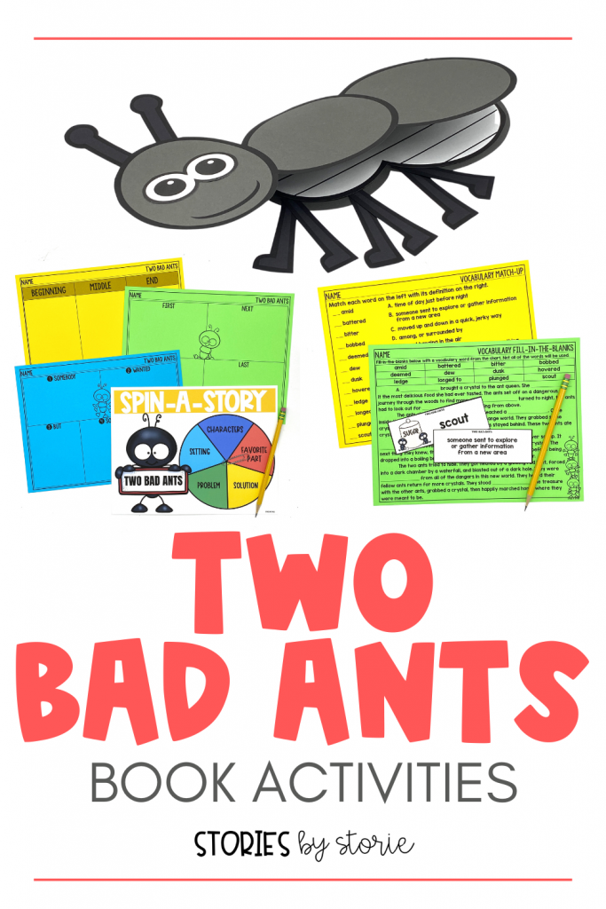 Are you reading Two Bad Ants by Chris Van Allsburg? These printable and digital activities focus on comprehension and vocabulary. Your students will love diving deeper into the story with this ant writing craft.