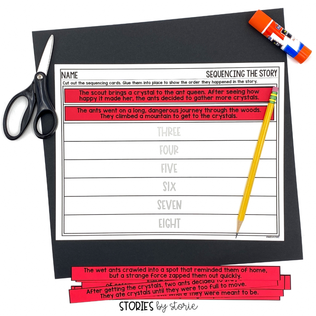 After reading Two Bad Ants, students can put the story back together with this cut and paste sequencing activity.