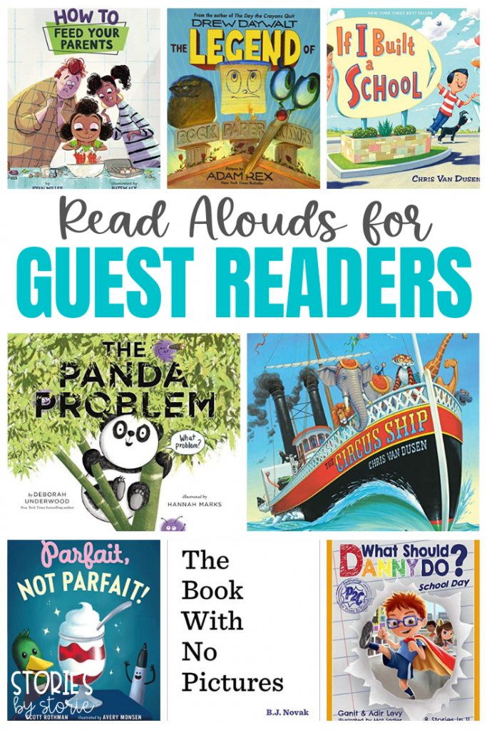 Many primary classrooms invite family and community members to visit the classroom as a guest reader during the school year. However, not all of these visitors know exactly what book they should share. Instead of scrambling to find a book at the last minute, you can put together a special collection of read aloud books for guest readers. Here are some book suggestions that are sure to be a hit with the class.