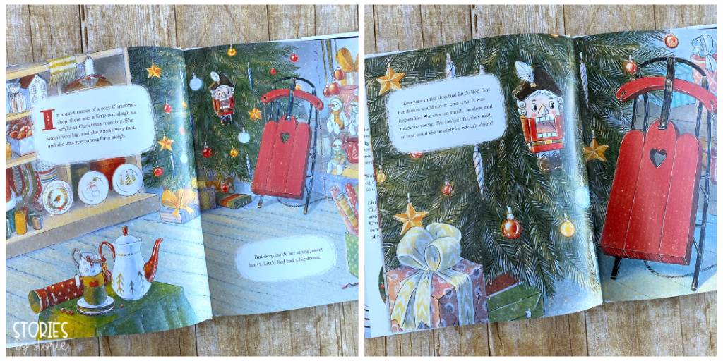 Little Red Sleigh is one of those books that combines big dreams and perseverance with a little Christmas magic. 