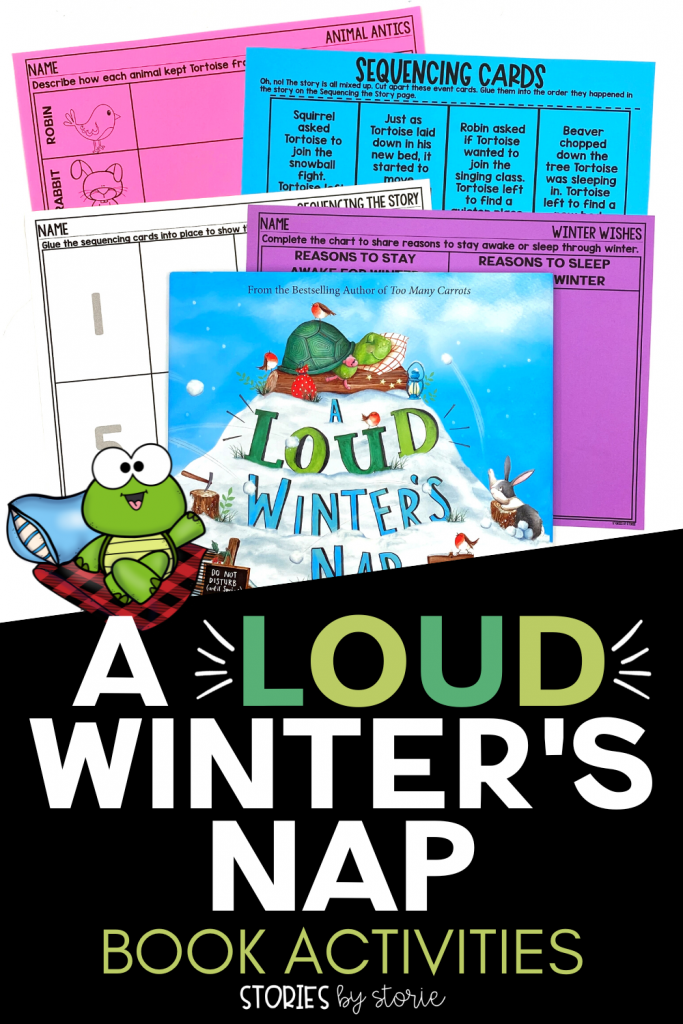 Winter is just around the corner, which means it's time to change out your seasonal books. Make sure to add A Loud Winter's Nap to your collection. Here are several activities to pair with this fun story.