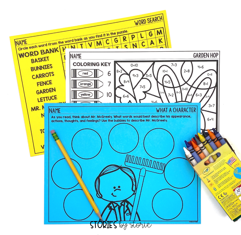 Use these extra activities during or after reading Muncha! Muncha! Muncha!