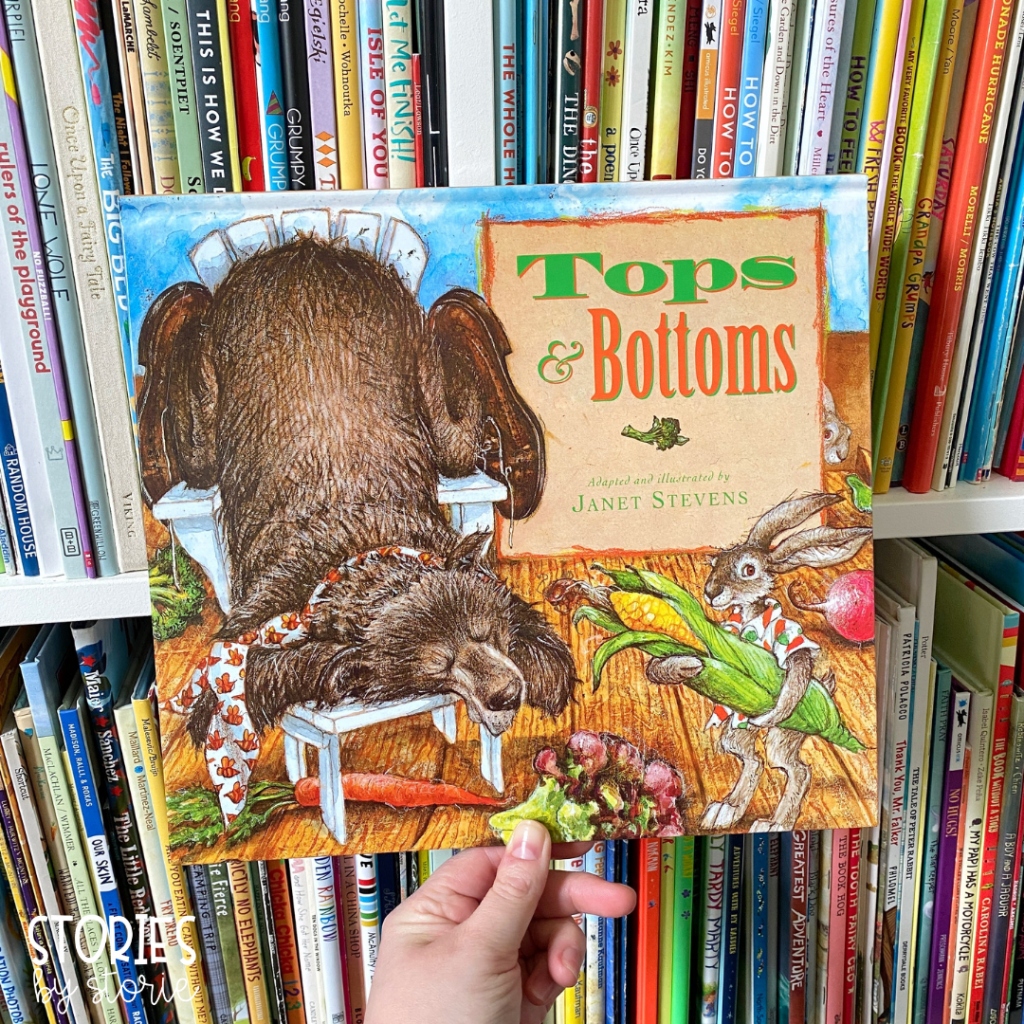 Tops & Bottoms by Janet Stevens is a great book to read in the spring or to kickoff a gardening unit.