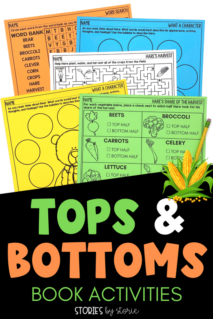 Looking for the perfect spring read aloud that combines humor with memorable characters? Try Tops & Bottoms by Janet Stevens. Here are several activities to pair with this delightful story.