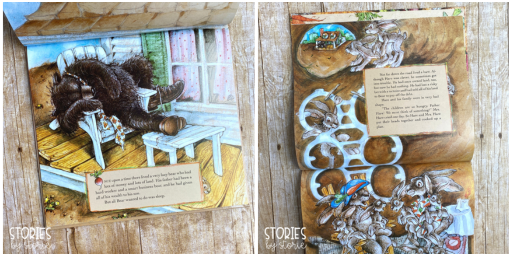 Take a peek inside the book Tops & Bottoms by Janet Stevens. This would be a great story to share in the spring during a gardening unit.