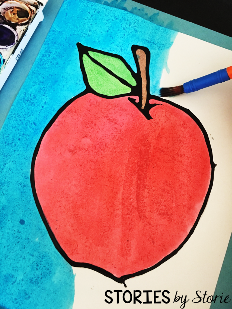 The black glue will act as a border and keep most of the watercolors in place.