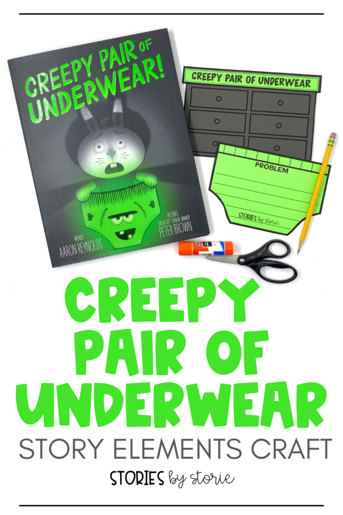 Looking for an activity to pair with Creepy Pair of Underwear! by Aaron Reynolds? Try this craft. It includes the templates needed for your students to review story elements or respond to the book.