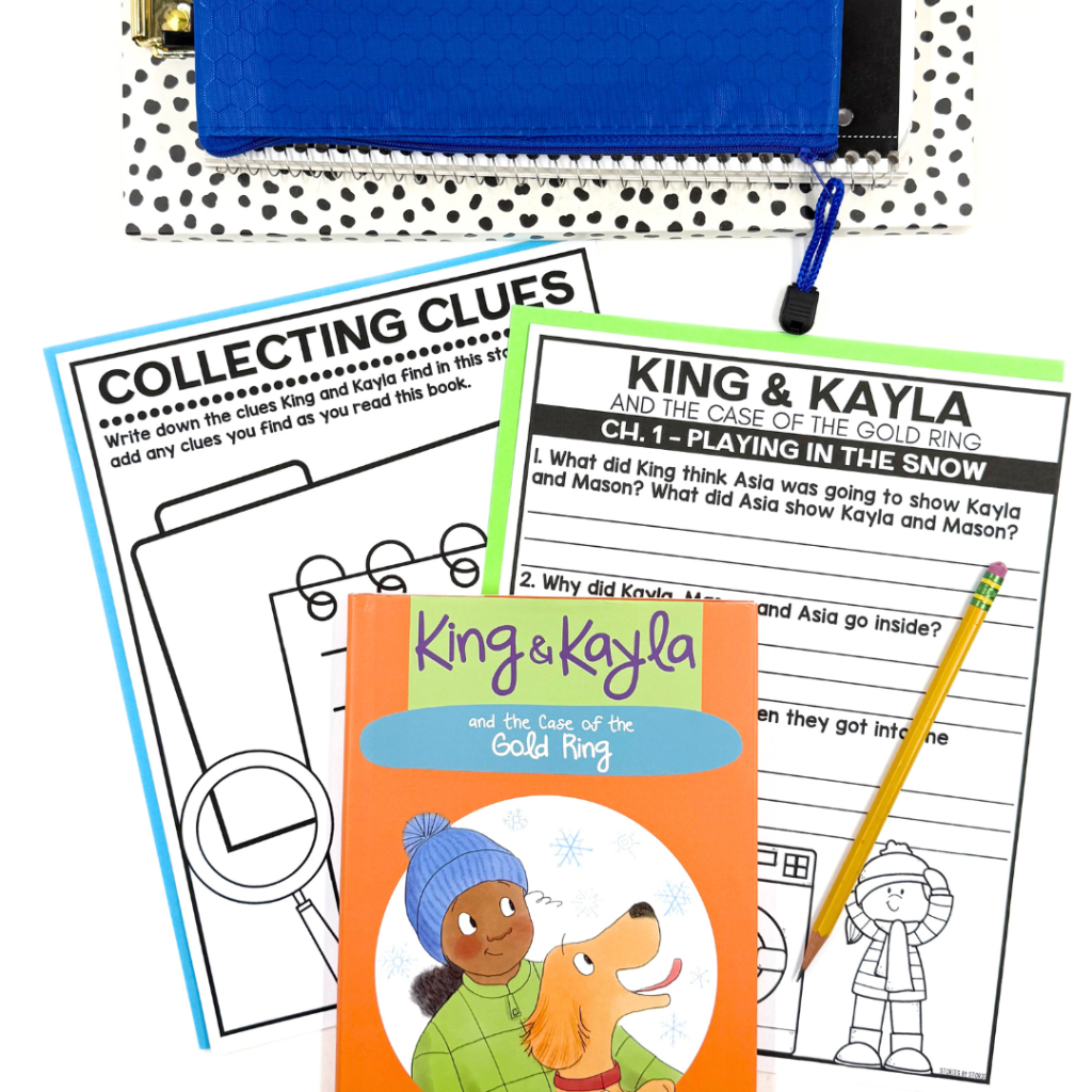 The King & Kayla series is an excellent choice for introducing young readers to the mystery genre. With simple yet intriguing plots, this series captivates first and second graders by inviting them to follow along as King, a lovable dog, and his human companion Kayla, unravel mysteries together.