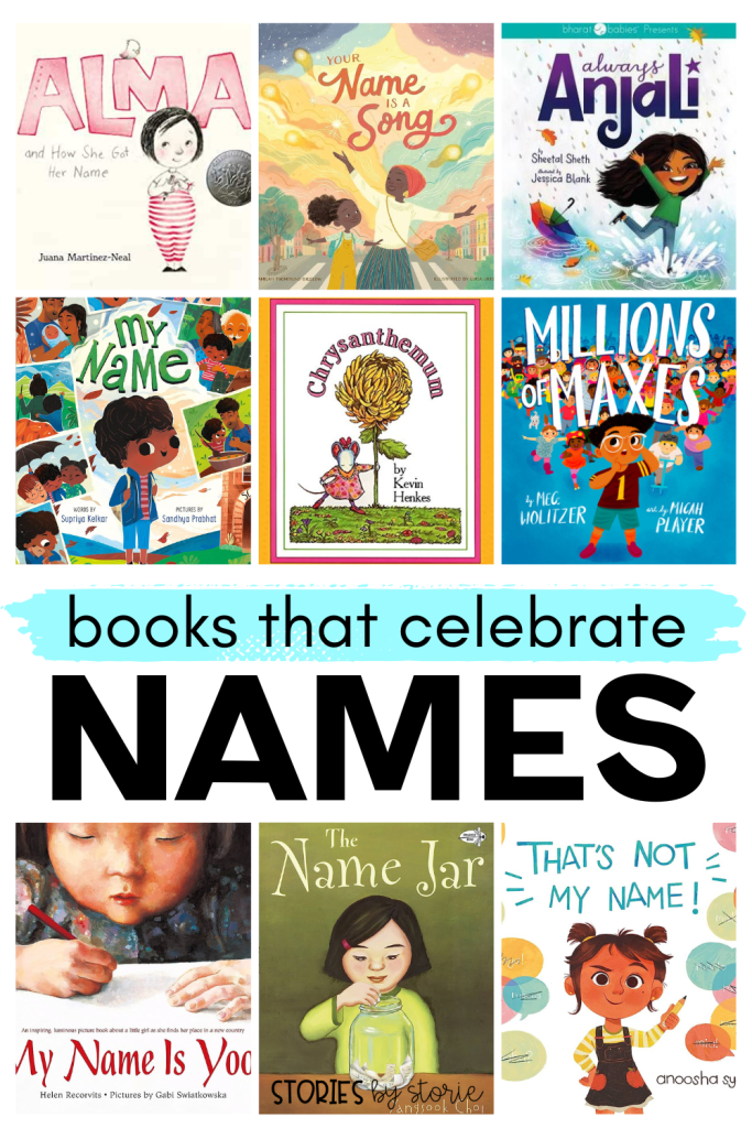 A name is a huge part of our identity. Each student in your classroom also has a special name. It is our responsibility to learn each and every name, including how to spell and pronounce them correctly. Here are some of my favorite books that celebrate names. Be sure to grab the freebies to pair with Your Name is a Song!