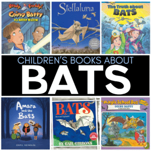 Are you on the hunt for the best bat books for kids? Over the years, I have found a handful of books to both educate and entertain readers. This collection is filled with fascinating facts, stunning illustrations, endearing characters, and stories that will help your students learn more about these incredible creatures. Here are some of my favorite bat books for kids.