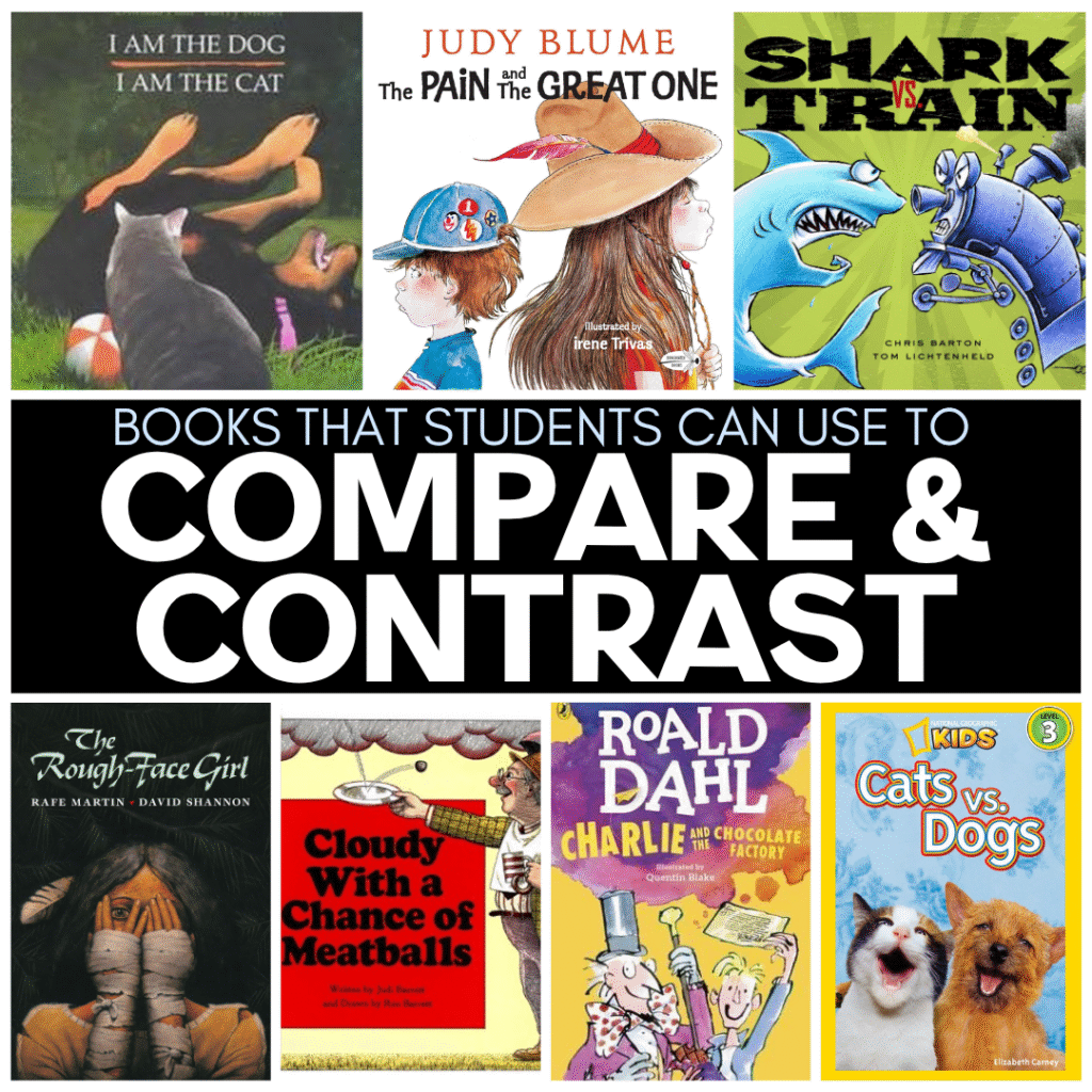 Are you getting ready to teach your students to compare and contrast? It's very important to have the right materials on hand. Here are some of my favorite books to use when teaching students to compare and contrast.