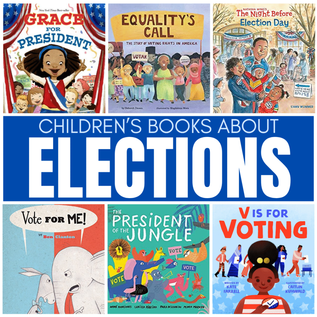 With election day around the corner, kids are getting curious about what is happening. Here are some picture books about elections to help start a conversation. These stories help explain why it is important to vote, how voting rights have evolved over the years, and show how kids can start taking action from a young age.