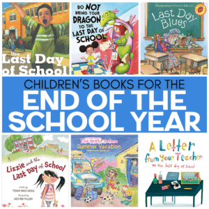 The end of the school year can be filled with a variety of emotions. You are bound to find students who feel joy, sadness, and even fear about the school year ending. I always turn to books to help students cope with whatever they are feeling in that moment. Here are several books your students might enjoy at the end of the school year. You can click on any of the book covers below to learn more.