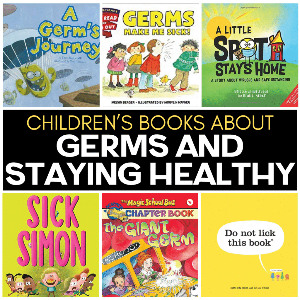 We know that germs are everywhere. Right now, kids have a lot of questions about germs and how viruses spread. Here are some children’s books about germs and staying healthy. These books might just help your kids develop some healthy hygiene habits that help stop the spread of germs.