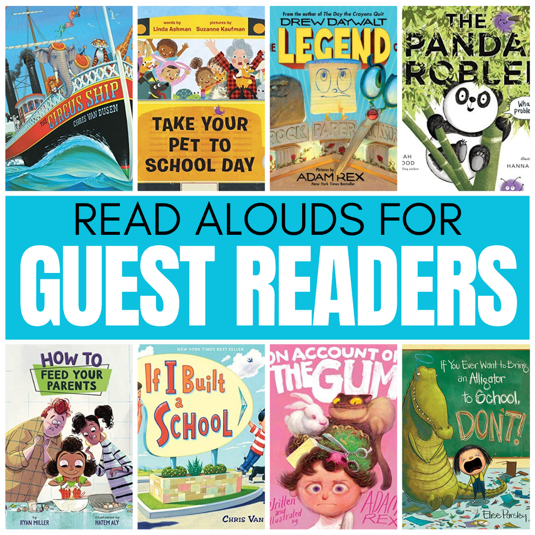 Many primary classrooms invite family and community members to visit the classroom as a guest reader during the school year. However, not all of these visitors know exactly what book they should share. Instead of scrambling to find a book at the last minute, you can put together a special collection of read aloud books for guest readers. Here are some book suggestions that are sure to be a hit with the class.