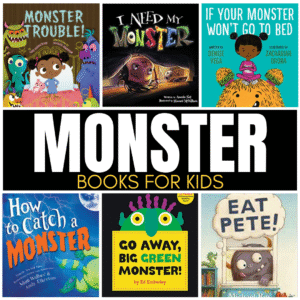 When you think about monsters, do you picture cute, silly creatures? Or do scary, creepy monsters come to mind? Many kids have a fear of a monster under their bed or in the closet at some point. Books are a great way to help kids work through this fear in a safe way. Keep reading to discover our favorite monster books.
