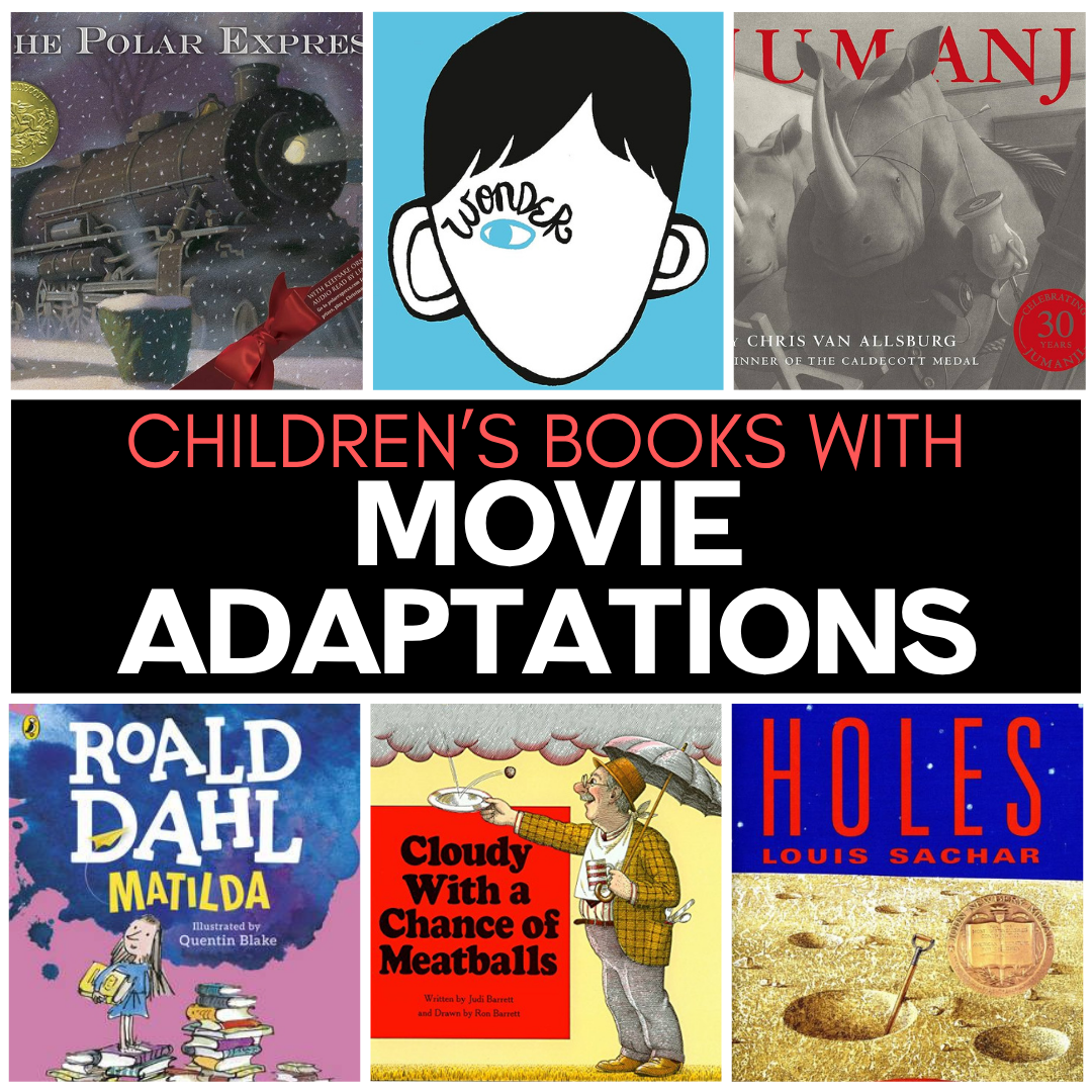 Looking for new ways to get your kids to read more books? Try sharing one that has been turned into a movie! Reading children’s books that have been turned into movies can entice your most reluctant readers. As a bonus, they provide ample opportunities to compare and contrast the two. Not only am I sharing some of my favorite books & movie adaptations, but I also have a fun popcorn craft you can pair with them.