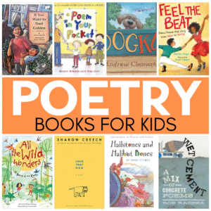 April is National Poetry Month, a time when we celebrate poets and their craft. Poetry is playful and introduces language to children in a unique way. Poems can provide a window into another world where we can understand the lives, perspectives, and experiences of different people and places. The best place I have found poems to share with kids is through books. Not all poetry books are created equal, so here are some of my favorite poetry books for kids.