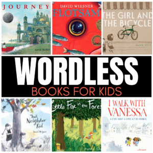 Wordless picture books are not just for your non-readers. In fact, they can sometimes be more difficult because they require a reader to dig deeper and use higher level thinking skills. Wordless picture books allow opportunities to observe, ask questions, make inferences, draw conclusions, and more! Here are some of my favorite wordless picture books for kids.